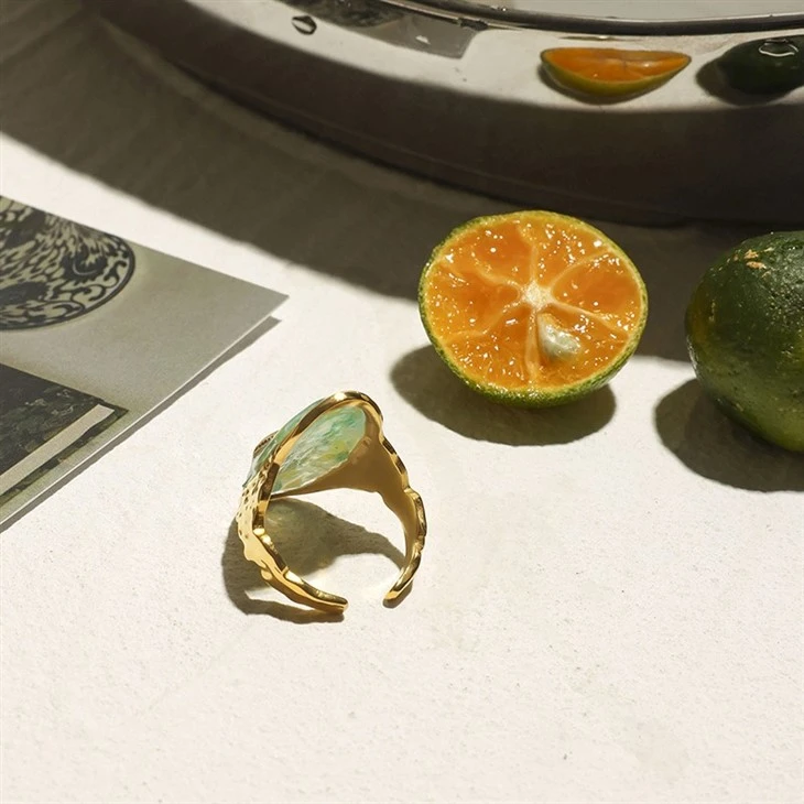 Enamel Starfish Open Ring price