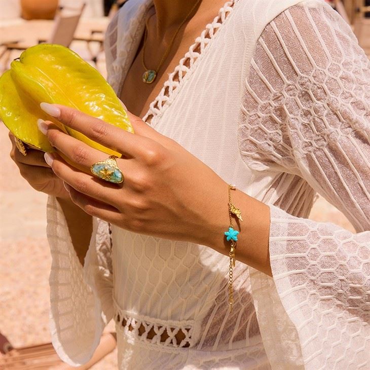 Enamel Starfish Open Ring best