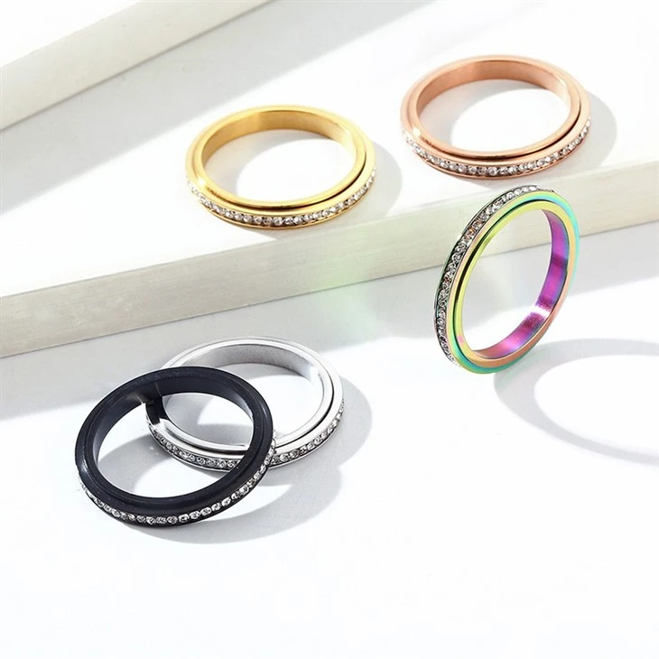 Eternity Anxiety Spinning Ring suppliers