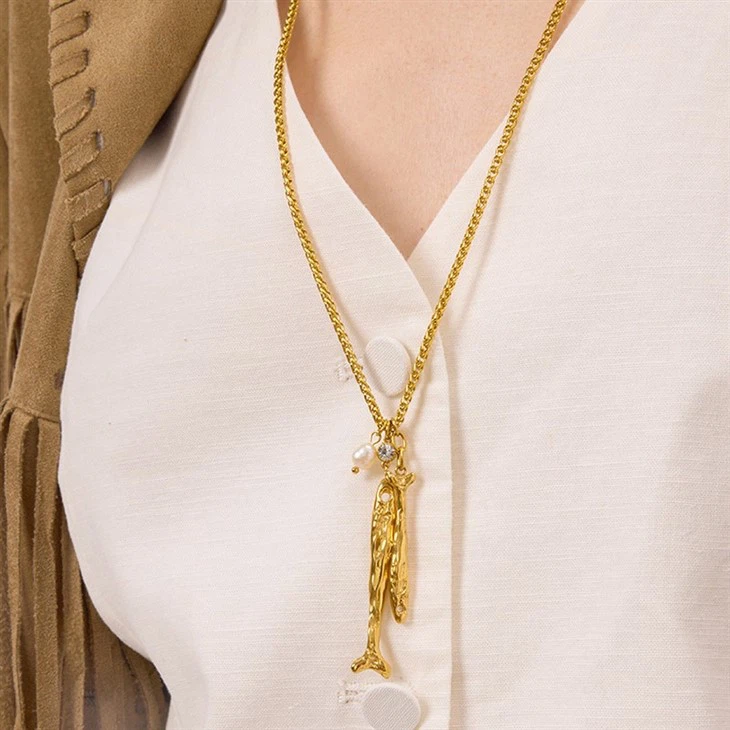 Fish Pendant Necklace Set high quality
