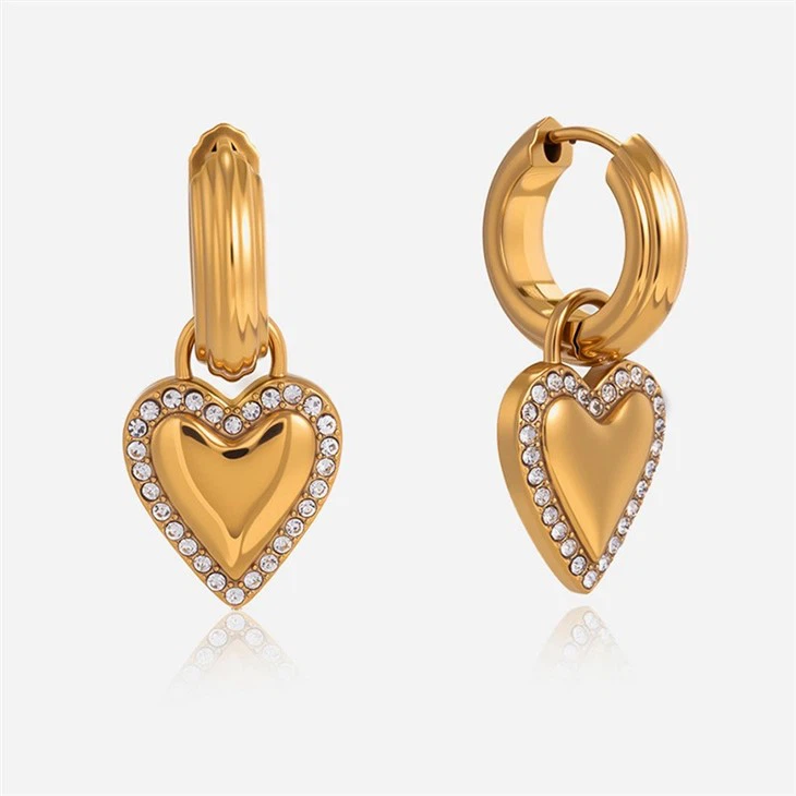 Heart Huggie Hoop Earring price