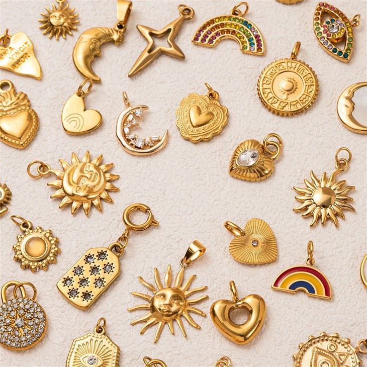 Heart Sun Moon Charms suppliers