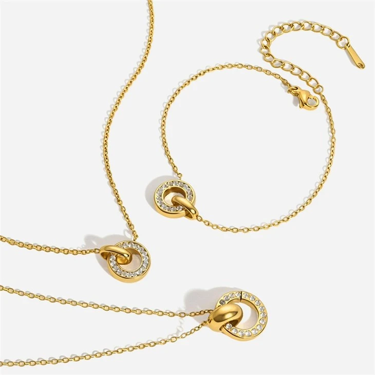 Hollow Circle CZ Necklace best