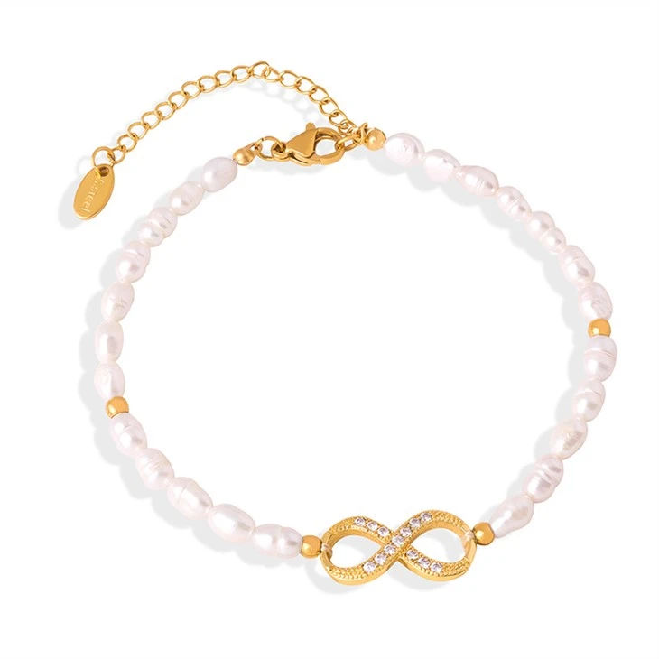 Infinity Pearl Bracelet