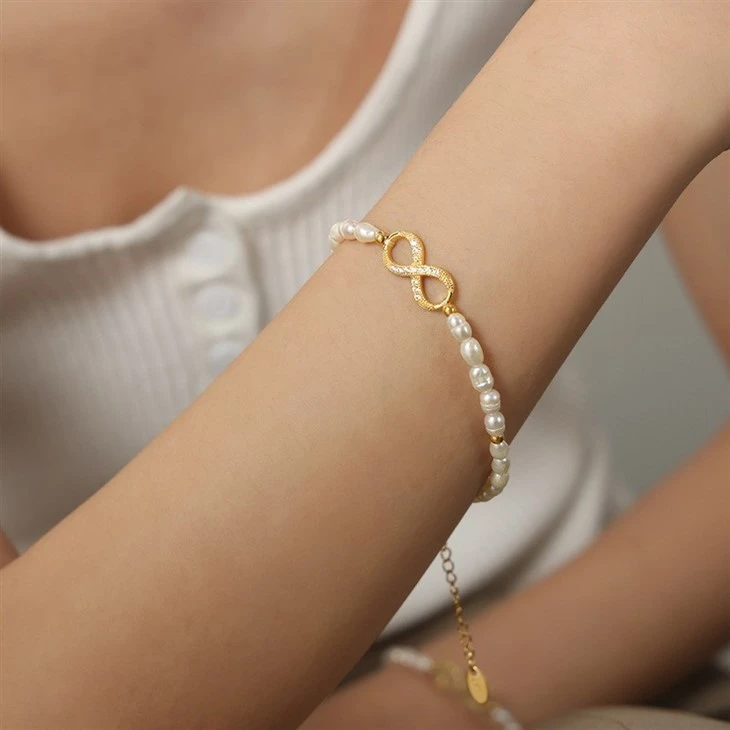 Infinity Pearl Bracelet