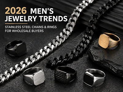 2026 Men's Jewelry Trends: Stainless Steel Chains and Rings for Wholesale Buyers