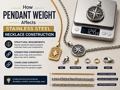 How Pendant Weight Affects Stainless Steel Necklace Construction