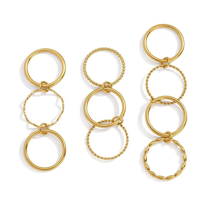 Interlocked Multi Layer Ring factory