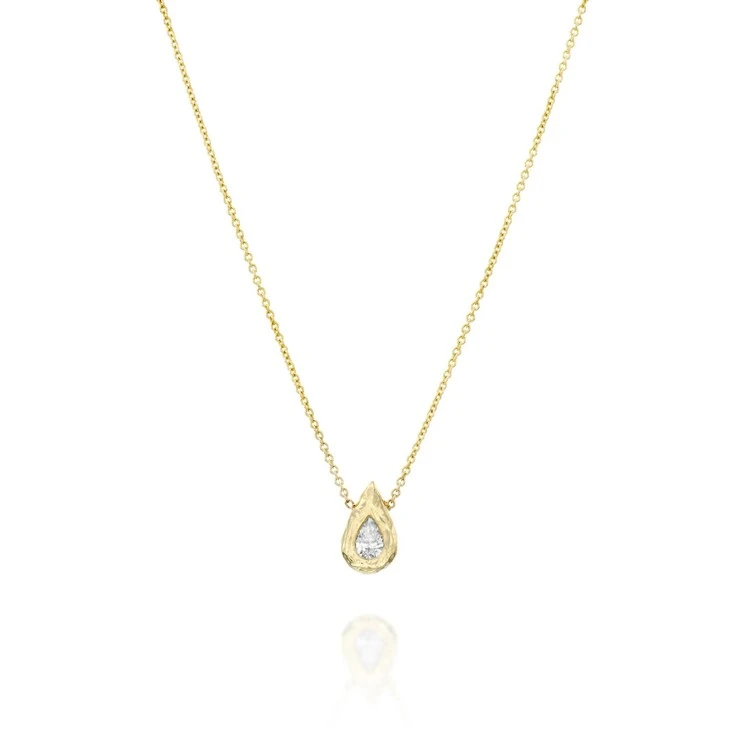 Irregular Teardrop Pendant Necklace price