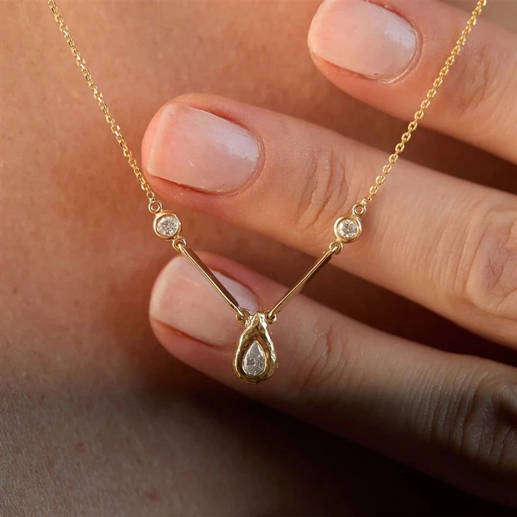 Irregular Teardrop Pendant Necklace best