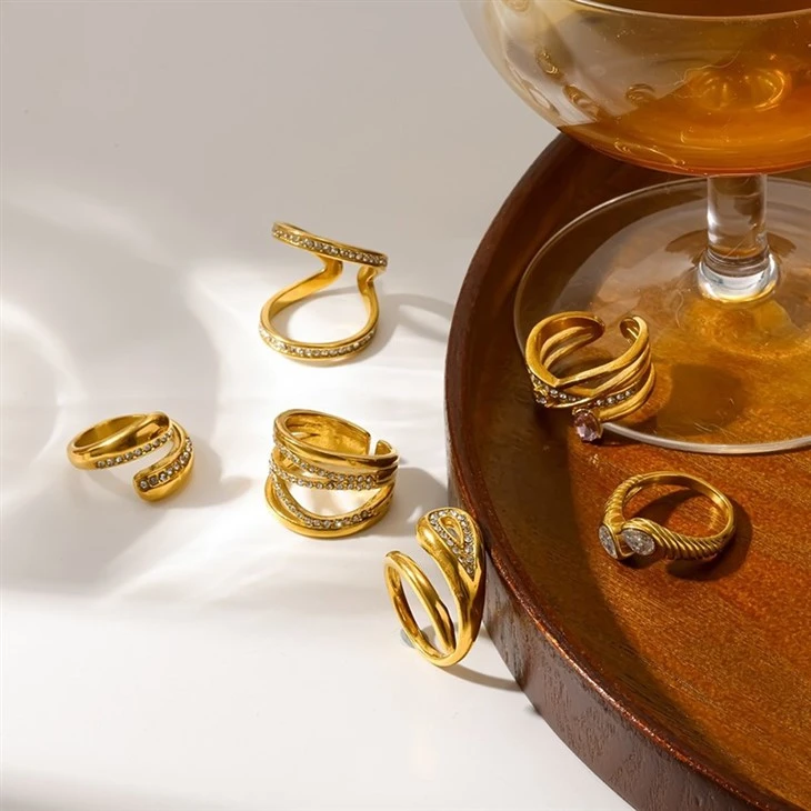 Irregular Twisted Open Ring factory