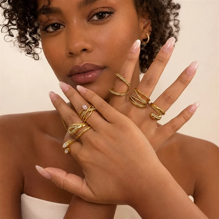 Irregular Twisted Open Ring