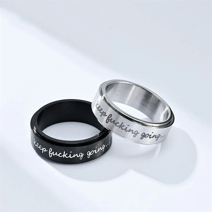 Laser Stainless Steel Spinner Ring high quality