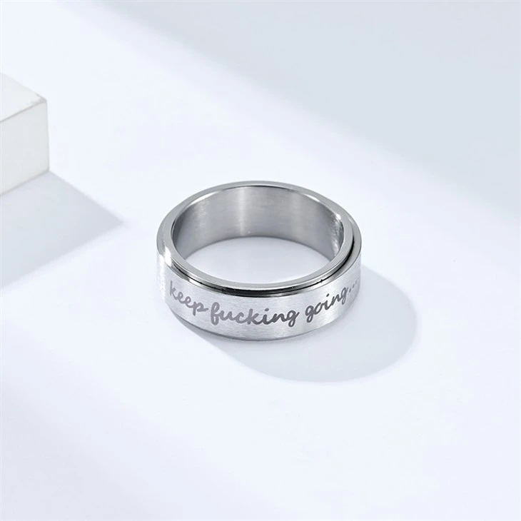 Laser Stainless Steel Spinner Ring factory