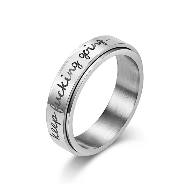 Laser Stainless Steel Spinner Ring