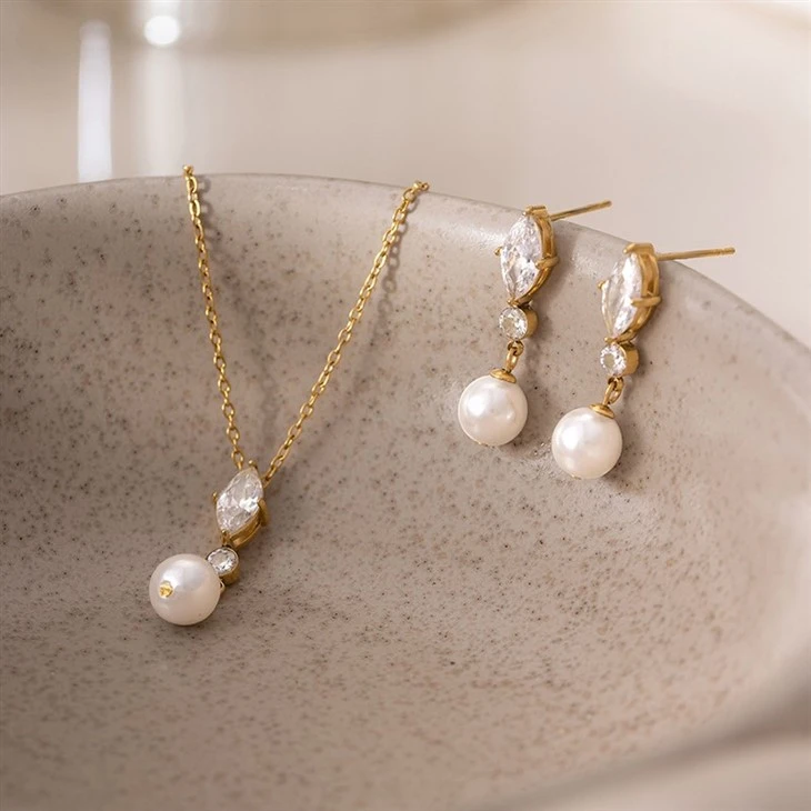 Marquise CZ Pearl Drop Earring best