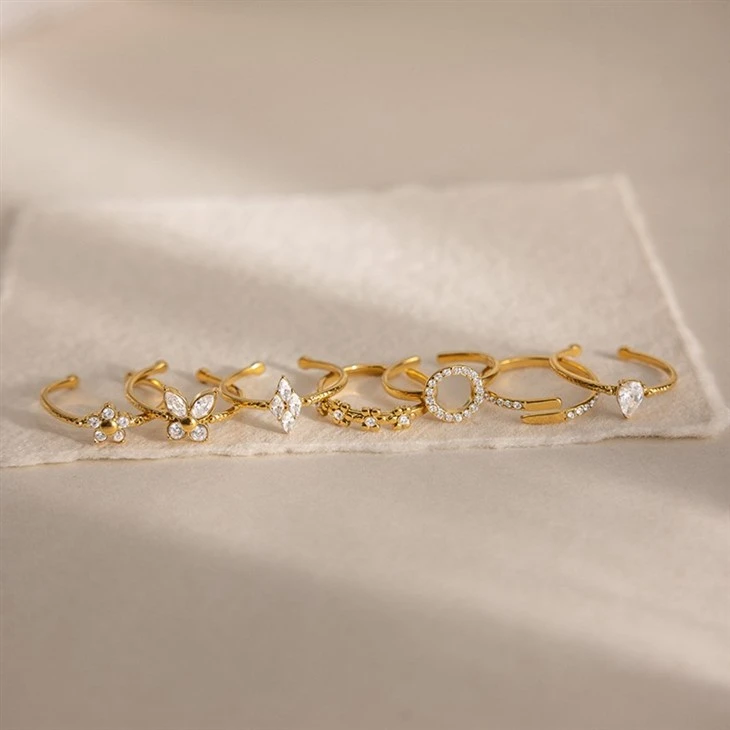 Marquise Open Adjustable Ring high quality