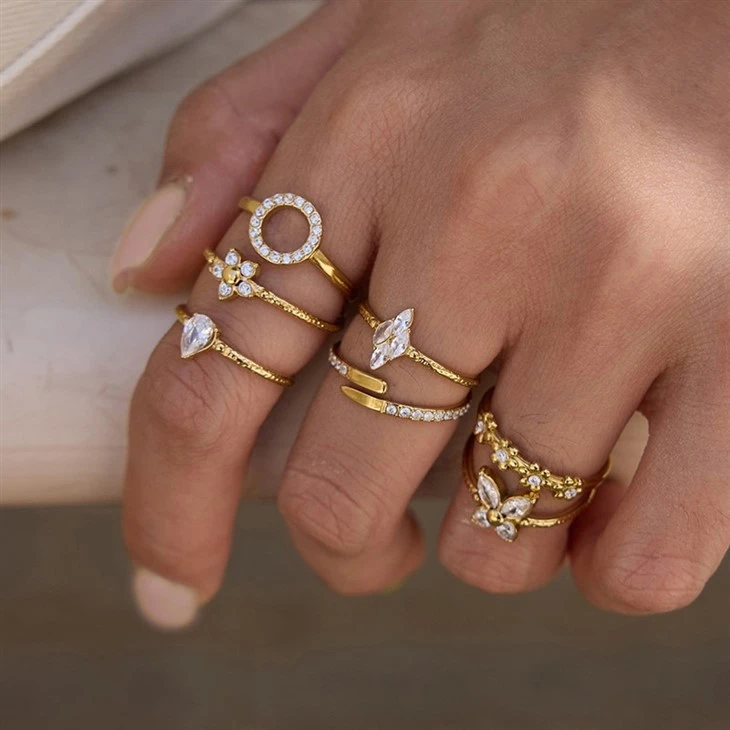 Marquise Open Adjustable Ring factory
