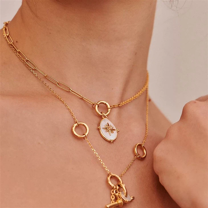 Mix Chain Charm Necklace