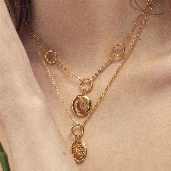 Mix Chain Charm Necklace