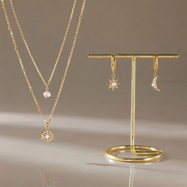 Moonstone North Star Pendant Necklace high quality