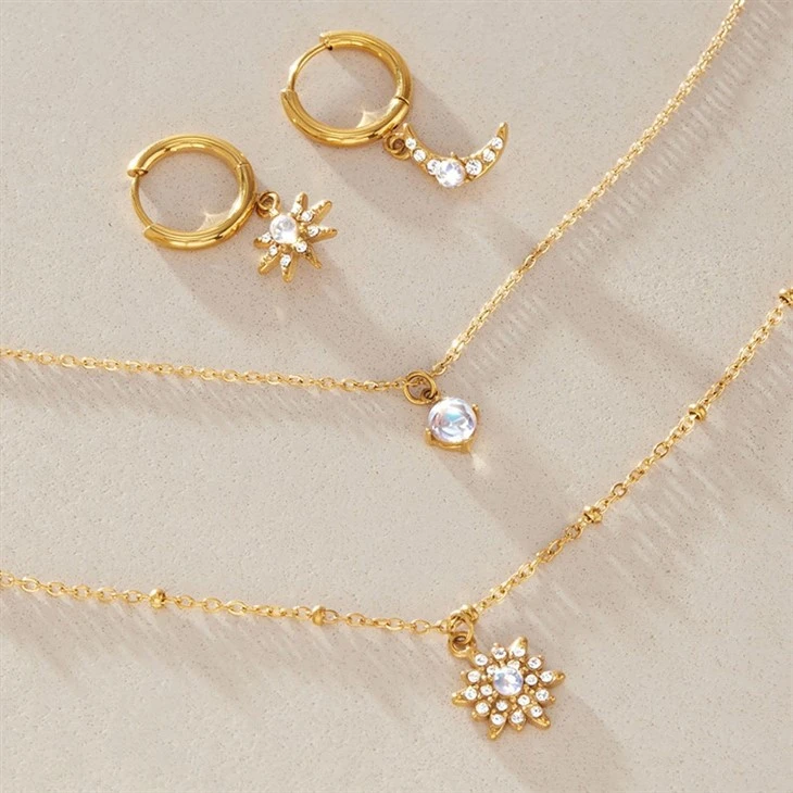 Moonstone North Star Pendant Necklace suppliers