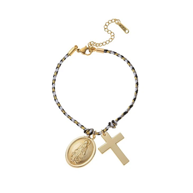 Multi Charms Woven Cord Bracelet suppliers