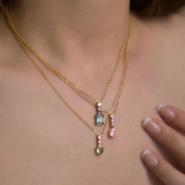 Multi Shape Colorful Necklace