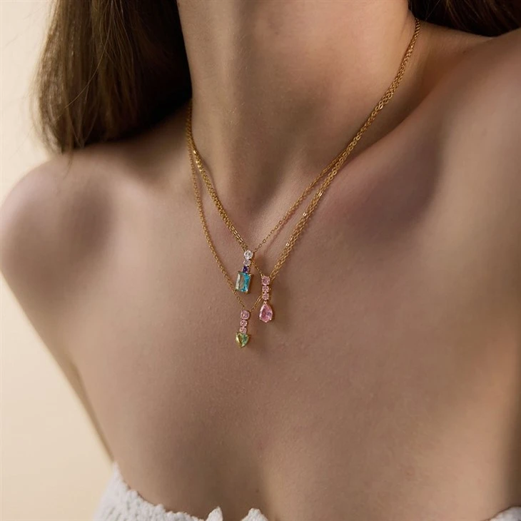 Multi Shape Colorful Necklace suppliers