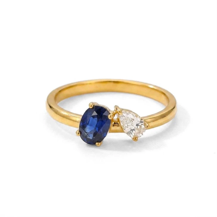 Multicolor Baguette CZ Ring best