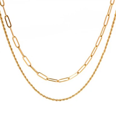 2 Layer Chain Necklace