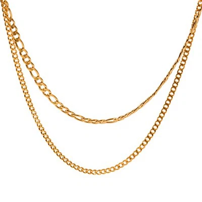 2 Layer Gold Necklace Stainless Steel