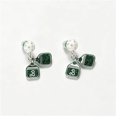 Ping Pong Racket Charm Earring