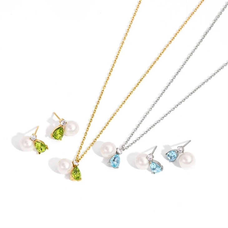 Pearl And Teardrop Necklace manufacturers