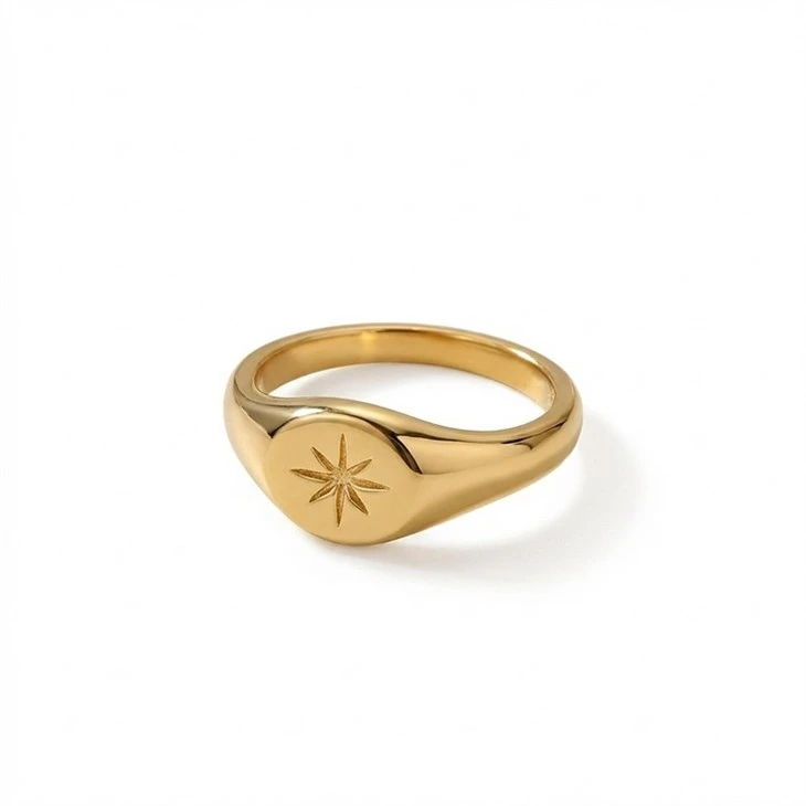 Ribbed Band CZ Accent Ring price