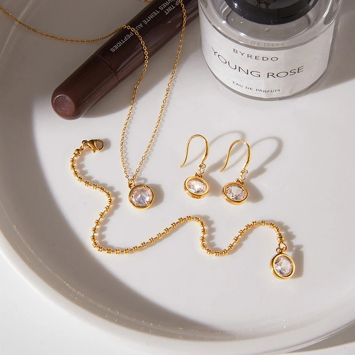 Round CZ Bezel Pendant Necklace best