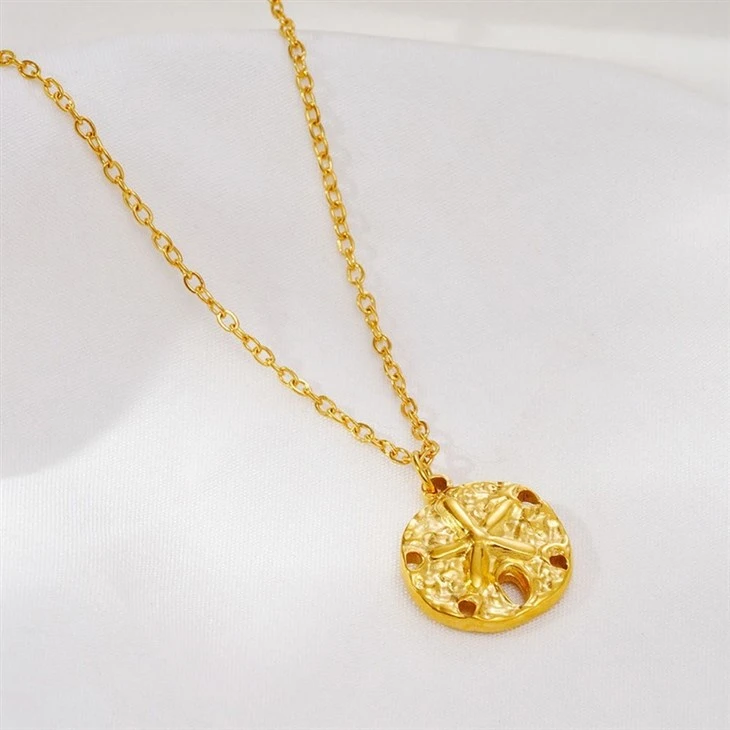 Sand Dollar Pendant Necklace high quality