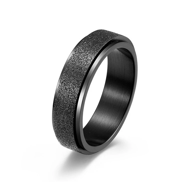 Sandblasted Anxiety Spinning Ring factory