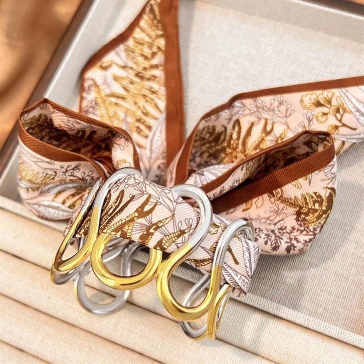 Scarf Horsebit Cuff Bangle high quality
