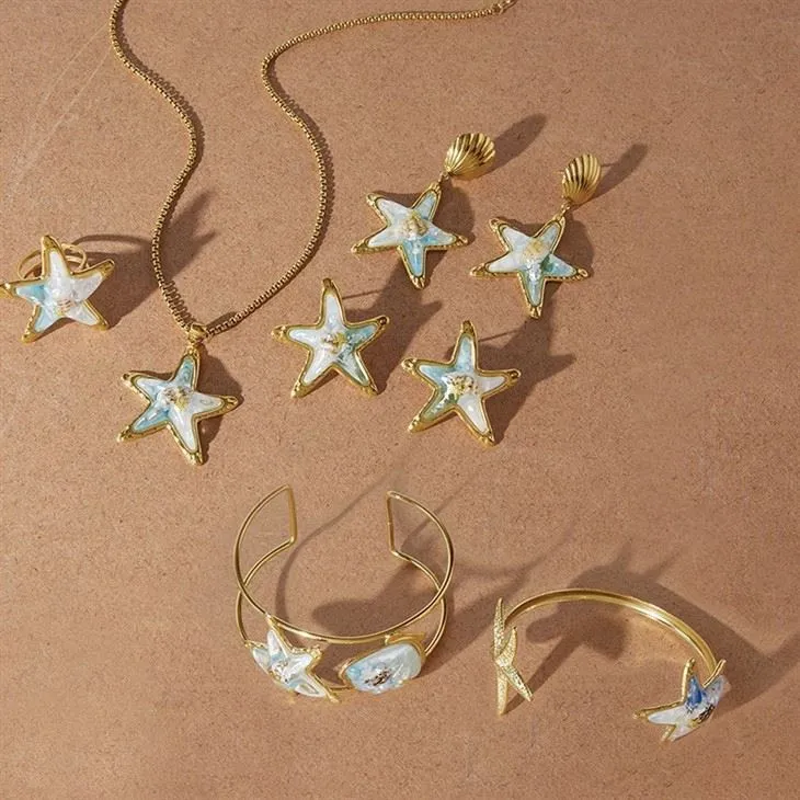Shell And Starfish Resin Drop Earrings best