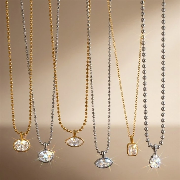 Simple Marquise CZ Pendant Necklace factory