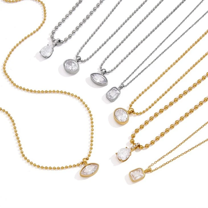 Simple Marquise CZ Pendant Necklace price