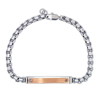Bar Square Box Chain Bracelet