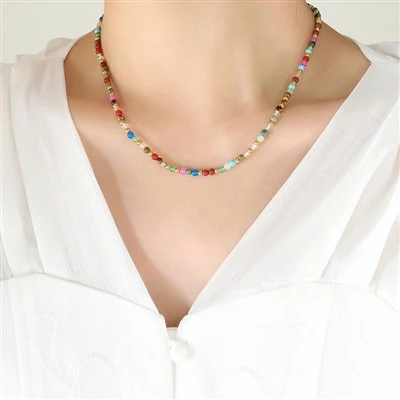 Boho Natural Stone Necklace