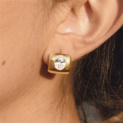 Classic Chunky Square Hoops