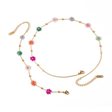 Colorful Flower Necklace