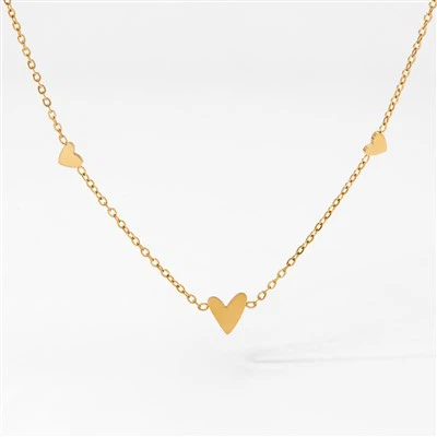 Cute Triple Heart Necklace