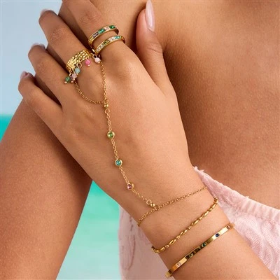 CZ Stainless Steel Hand Chain Cable