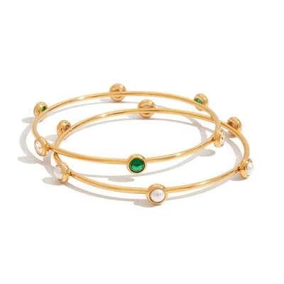 Dainty Bezel Bangle