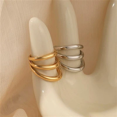 316 Stainless Steel 3 Circle Ring